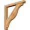 Ekena Millwork Funston Block Rough Sawn Bracket w/ Offset Brace, Western Red Cedar, 6"W x 46"D x 46"H BKT0604X46X46FST05RWR - alternate 1